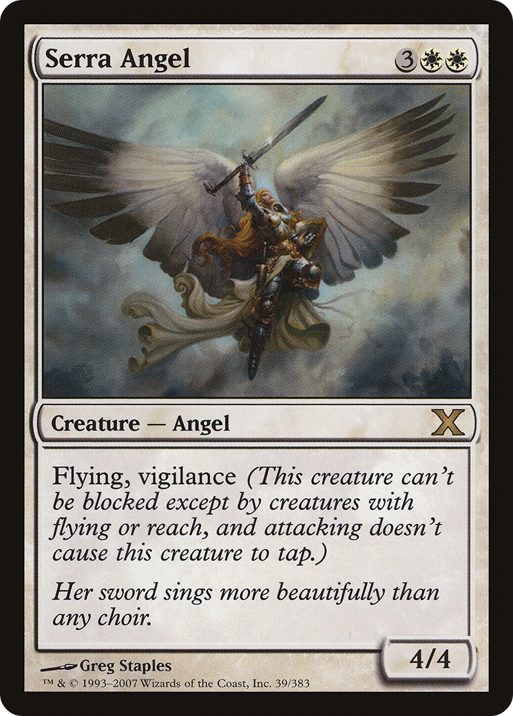 Serra Angel · Tenth Edition (10E) #39 · Scryfall Magic The Gathering 