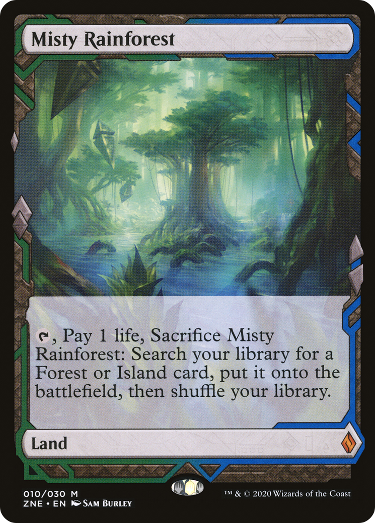 Misty Rainforest · (ZNE) #10 Zendikar Search Gathering Magic Rising · The Expeditions Scryfall