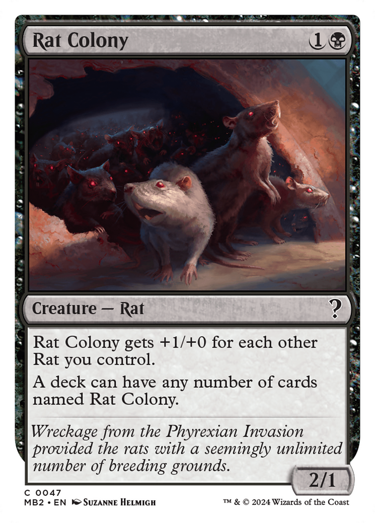 Rat Colony from Mystery Booster 2 painted by Suzanne Helmigh