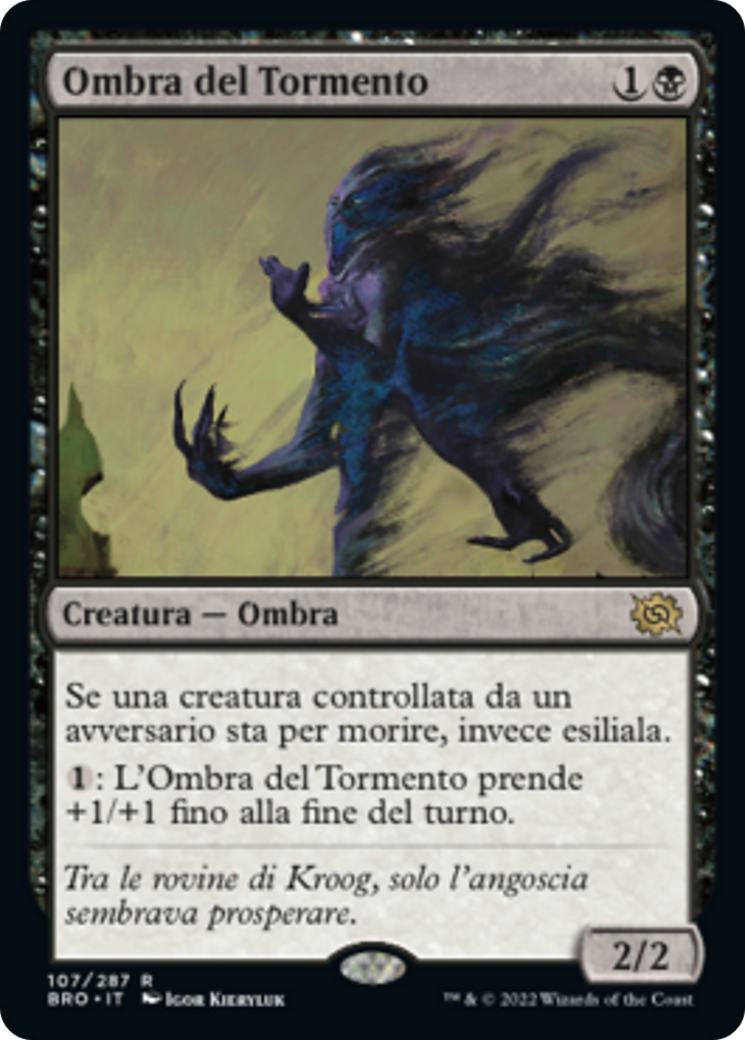 Ombra del Tormento (Misery's Shadow) · The Brothers' War (BRO) #107 ·  Scryfall Magic The Gathering Search