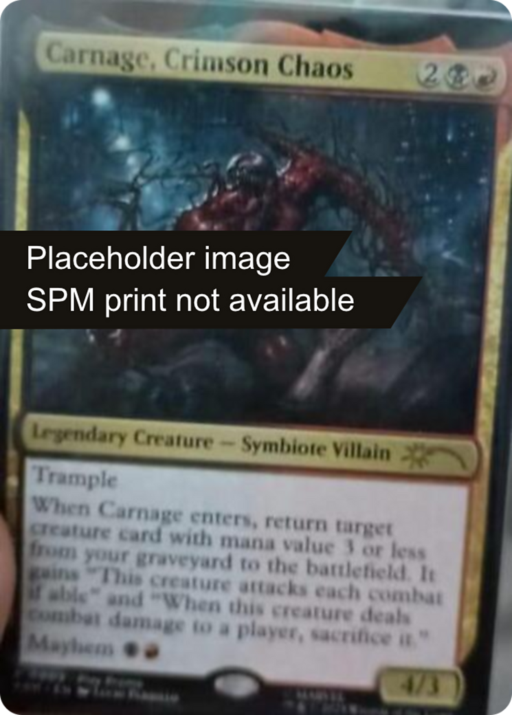 Carnage, Crimson Chaos · Marvel's Spider-Man (SPM) #9999