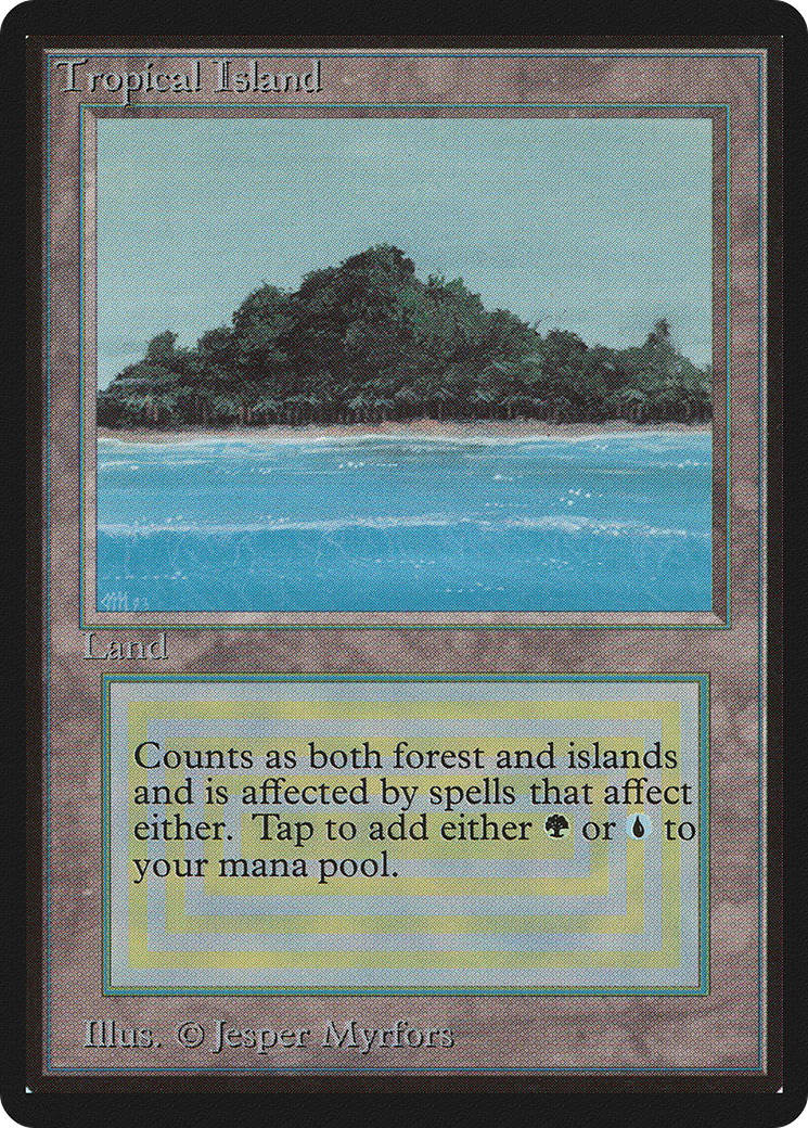 ベビーグッズも大集合 MTG デュアルランド Tropical 伊語 Island