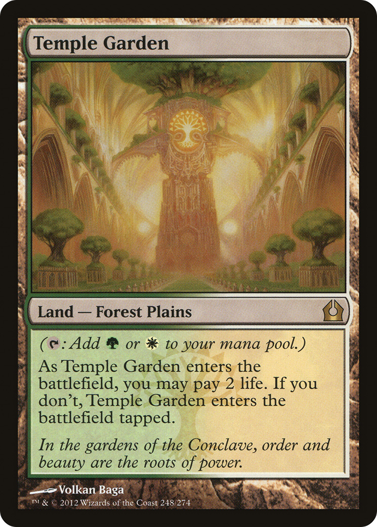 Temple Garden · Return to Ravnica (RTR) #248 · Scryfall Magic The 