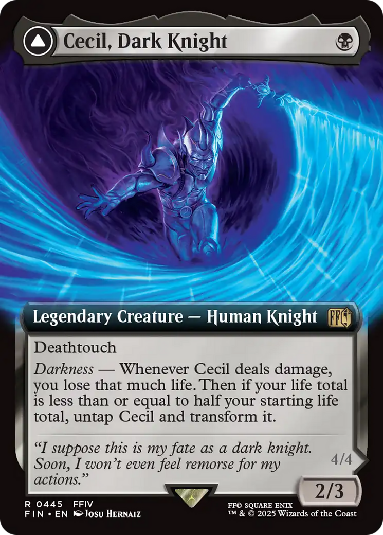 Cecil, Dark Knight // Cecil, Redeemed Paladin (front)