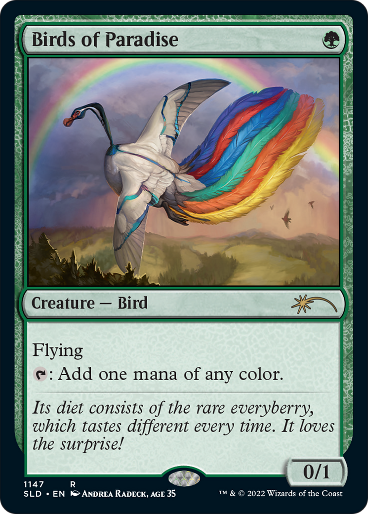 Birds of Paradise · Secret Lair Drop (SLD) #1147 Scryfall Magic: The Gathering Search