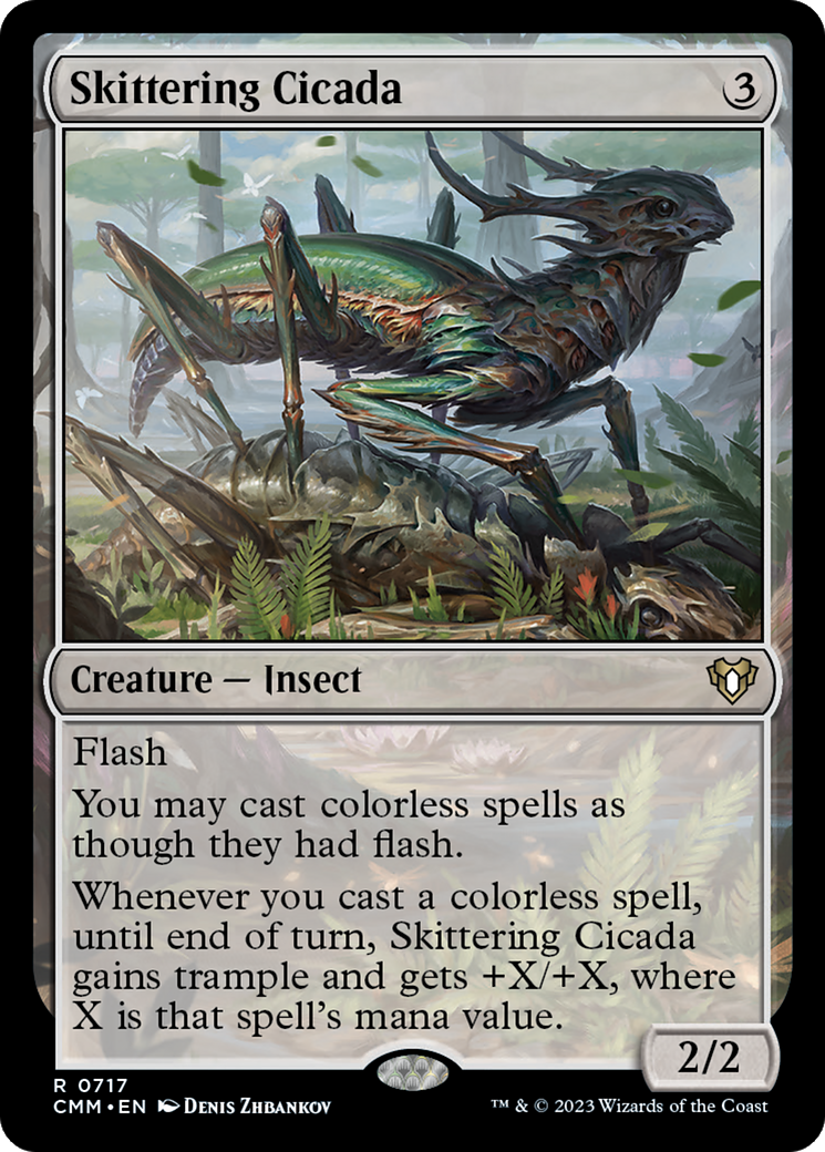 Skittering Cicada · Commander Masters (CMM) #717 · Scryfall Magic The  Gathering Search