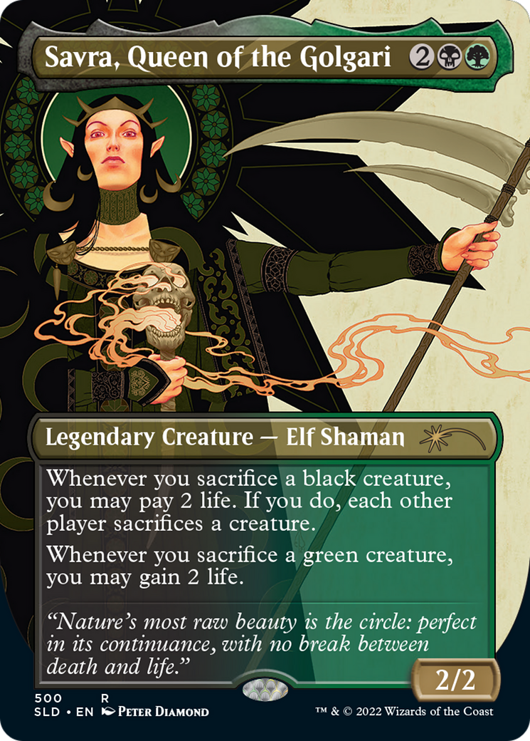 Savra, Queen of the Golgari · Secret Lair Drop (SLD) #500 · Scryfall Magic  The Gathering Search
