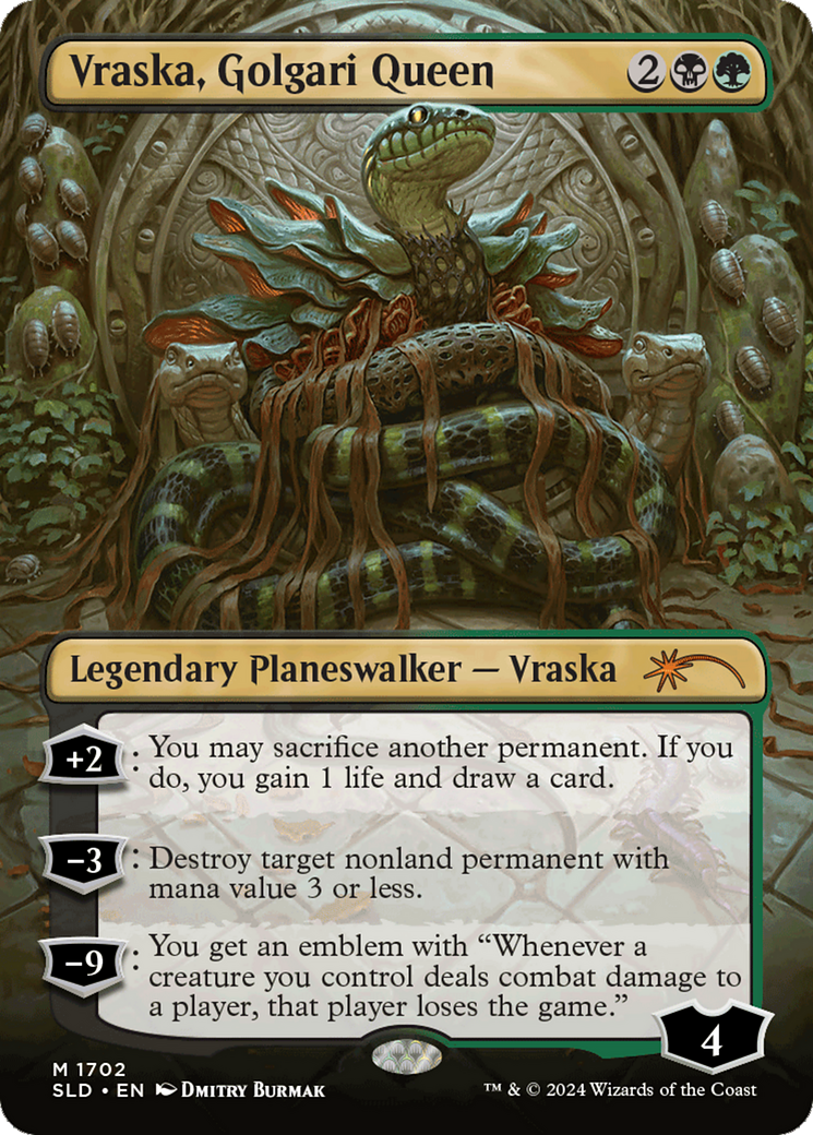 Vraska, Golgari Queen · Secret Lair Drop (SLD) #1702 · Scryfall Magic ...