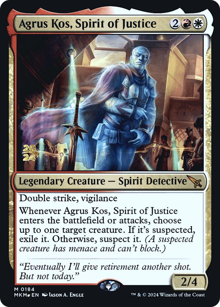 Agrus Kos, Spirit of Justice