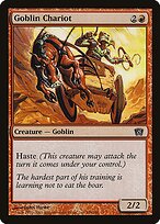 Goblin Chariot from Eighth Edition painted by John Howe