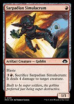 Sarpadian Simulacrum from Modern Horizons 3 painted by Forrest Schehl