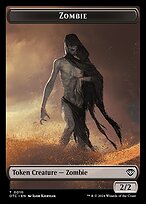 Zombie from Outlaws of Thunder Junction Commander Tokens painted by Igor Kieryluk