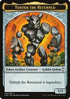 Tuktuk the Returned from Commander Anthology Volume II Tokens painted by Franz Vohwinkel