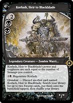 Korlash, Heir to Blackblade from Magic Online Promos painted by Richard Kane Ferguson