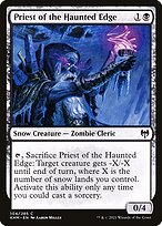 Priest of the Haunted Edge from Kaldheim painted by Aaron Miller