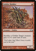 Goblin Sledder from Duel Decks: Elves vs. Goblins painted by Ron Spencer
