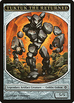 Tuktuk the Returned from Rise of the Eldrazi Tokens painted by Franz Vohwinkel