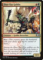 Zhur-Taa Goblin from Ravnica Allegiance painted by Wayne Reynolds