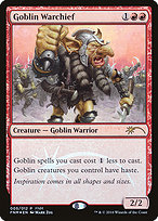 Goblin Warchief from Friday Night Magic 2016 painted by Mark Zug