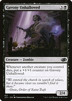 Gavony Unhallowed from Jumpstart 2022 painted by Christopher Moeller