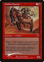 Goblin Chariot from Seventh Edition painted by John Howe