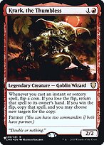 Krark, the Thumbless from Heads I Win, Tails You Lose painted by Mathias Kollros