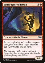 Battle-Rattle Shaman from Double Masters painted by Warren Mahy