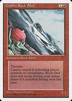 Goblin Rock Sled from Fourth Edition painted by Dennis Detwiller