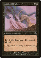 Deepwood Ghoul from Mercadian Masques painted by Alan Pollack