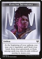 Kaya the Inexorable Emblem mtg card