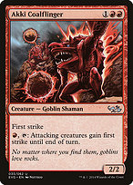 Akki Coalflinger from Duel Decks Anthology: Elves vs. Goblins painted by Nottsuo