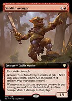Sardian Avenger from Magic Online Promos painted by Joseph Weston