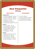 Aeo Paquette Decklist
