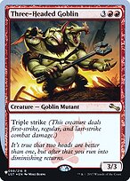 Three-Headed Goblin from The List (Unfinity Foil Edition) painted by Mike Burns