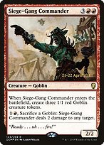 Siege-Gang Commander from Dominaria Promos painted by Aaron Miller