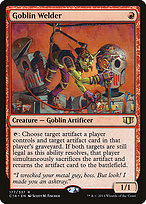 Goblin Welder from Commander 2014 painted by Scott M. Fischer