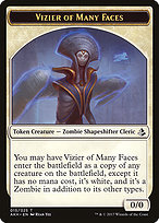 Vizier of Many Faces from Amonkhet Tokens painted by Ryan Yee