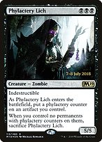 Phylactery Lich from Core Set 2019 Promos painted by Michael Komarck