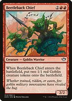 Beetleback Chief from Duel Decks: Speed vs. Cunning painted by Wayne England
