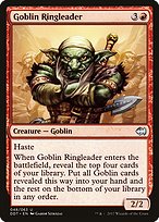 Goblin Ringleader from Duel Decks: Merfolk vs. Goblins painted by Gabor Szikszai