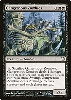 Gangrenous Zombies from Coldsnap Theme Decks painted by Brian Snõddy