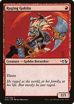 Raging Goblin from Duel Decks Anthology: Elves vs. Goblins painted by Jeff Miracola