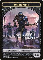 Zombie Army from War of the Spark Tokens painted by Tomasz Jedruszek