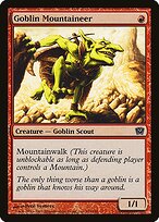 Goblin Mountaineer from Ninth Edition painted by Pete Venters