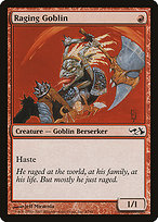 Raging Goblin from Duel Decks: Elves vs. Goblins painted by Jeff Miracola