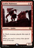 Goblin Diplomats from Duel Decks: Merfolk vs. Goblins painted by Izzy
