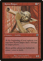 Kyren Sniper from Mercadian Masques painted by Carl Critchlow