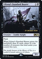 Liliana's Standard Bearer from Core Set 2021 Promos painted by Josh Hass