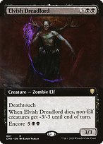 Elvish Dreadlord from Commander Legends painted by Randy Vargas