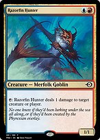 Razorfin Hunter from Magic Online Promos painted by Steve Prescott